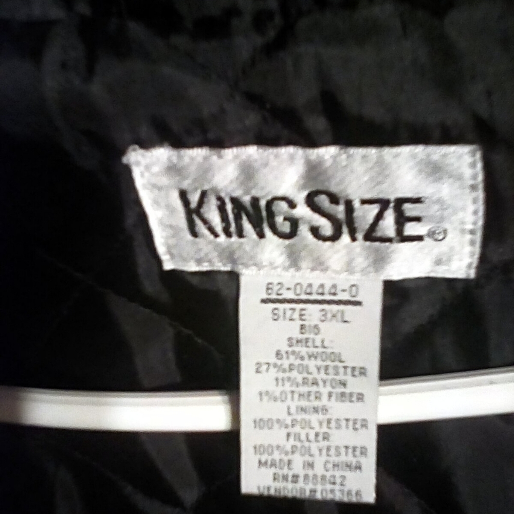 King size wool hooded winter & Spring  trenchcoat 60 % Wool, Vintage